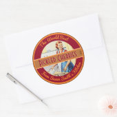 Flexibele Vrije Tekst Zelfgemaakt Voedseletiket Ronde Sticker (Envelop)