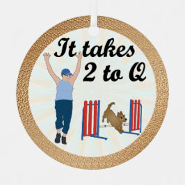 Flexibiliteit - Het duurt 2 tot Q Metalen Ornament