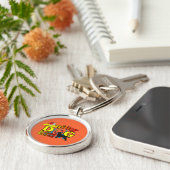 Flexibiliteit met platte coating sleutelhanger (Zijkant)