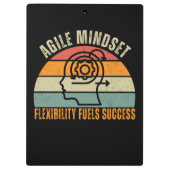 Flexibiliteit voedt succes Agile Mindset Quote Klembord (Achterkant)