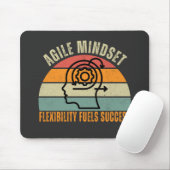 Flexibiliteit voedt succes Agile Mindset Quote Muismat (Met muis)