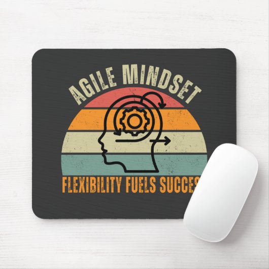 Flexibiliteit voedt succes Agile Mindset Quote Muismat (Met muis)