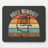 Flexibiliteit voedt succes Agile Mindset Quote Muismat (Voorkant)
