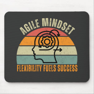 Flexibiliteit voedt succes Agile Mindset Quote Muismat