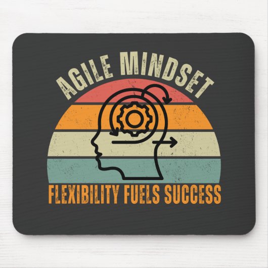 Flexibiliteit voedt succes Agile Mindset Quote Muismat (Voorkant)