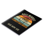 Flexibiliteit voedt succes Agile Mindset Quote Notitieboek (Linkerzijde)