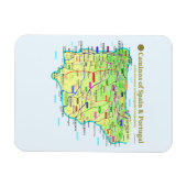 Flexible Camino-kaart Magnet Magneet (Horizontaal)