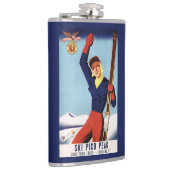 Flexible Flyer Pin-Up-Skiing-meisje Heupfles (Rechts)