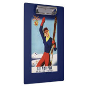 Flexible Flyer Pin-Up-Skiing-meisje Klembord (Rechts)