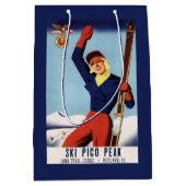 Flexible Flyer Pin-Up-Skiing-meisje Medium Cadeauzakje (Voorkant)