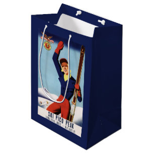 Flexible Flyer Pin-Up-Skiing-meisje Medium Cadeauzakje