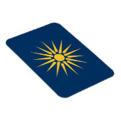 Flexible photo magnet with flag of Macedonia Magneet (Rechterzijde)