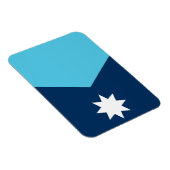 Flexible photo magnet with flag of Minnesota, USA Magneet (Rechterzijde)