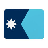 Flexible photo magnet with flag of Minnesota, USA Magneet (Horizontaal)