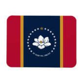 Flexible photo magnet with flag of Mississippi Magneet (Horizontaal)