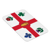 Flexible photo magnet with flag of Montreal Magneet (Rechterzijde)