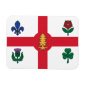 Flexible photo magnet with flag of Montreal Magneet (Horizontaal)