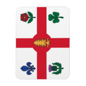 Flexible photo magnet with flag of Montreal Magneet (Verticaal)