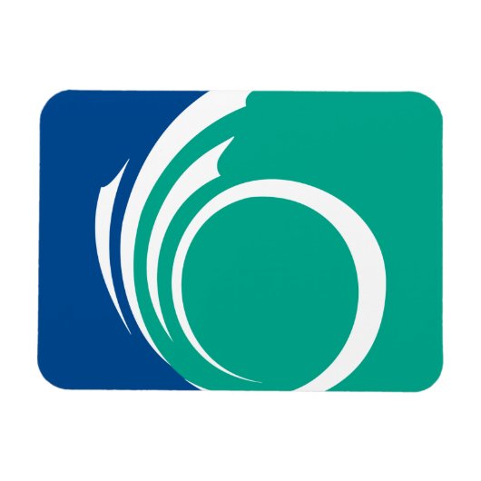 Flexible photo magnet with flag of Ottawa, Canada Magneet (Horizontaal)