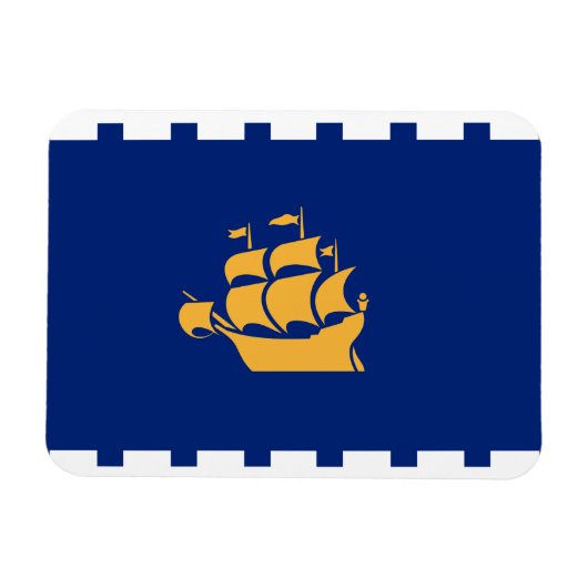 Flexible photo magnet with flag of Quebec City Magneet (Horizontaal)