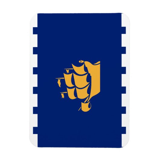 Flexible photo magnet with flag of Quebec City Magneet (Verticaal)