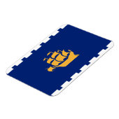 Flexible photo magnet with flag of Quebec City Magneet (Linkerzijde)
