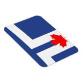 Flexible photo magnet with flag of Toronto, Canada Magneet (Rechterzijde)