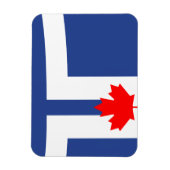 Flexible photo magnet with flag of Toronto, Canada Magneet (Verticaal)