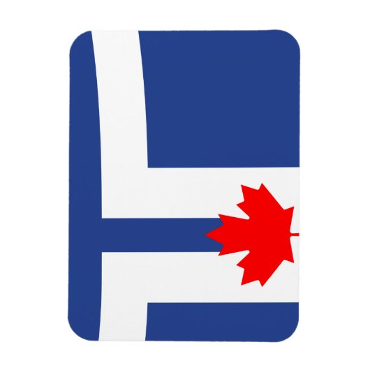 Flexible photo magnet with flag of Toronto, Canada Magneet (Verticaal)