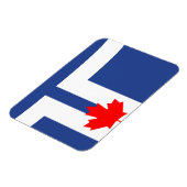 Flexible photo magnet with flag of Toronto, Canada Magneet (Linkerzijde)
