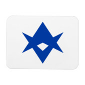 Flexible photo magnet with flag of Toyota City Magneet (Horizontaal)