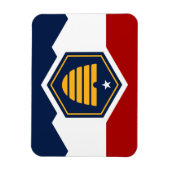 Flexible photo magnet with flag of Utah, USA Magneet (Verticaal)