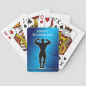 Flexing Spieren Bodybuilder Pokerkaarten (Achterkant)