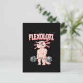 Flexolotl Axolotl Briefkaart (Staand voorkant)