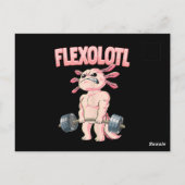 Flexolotl Axolotl Briefkaart (Achterkant)