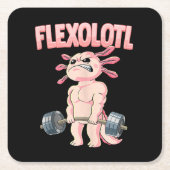 Flexolotl Axolotl Kartonnen Onderzetters (Voorkant)
