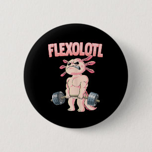 Flexolotl Axolotl Ronde Button 5,7 Cm