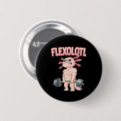 Flexolotl Axolotl Ronde Button 5,7 Cm (Voorkant /achterkant)