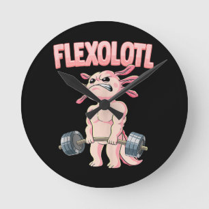 Flexolotl Axolotl Ronde Klok