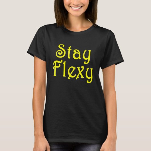 Flexy Motivational Inspiational And Fitness Q T-shirt (Voorkant)