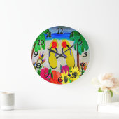 Fli flops op de klok van de strandmuur (Huis)