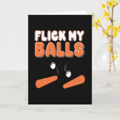 Flick My Balls Pinball Arcade Retro Kaart (Gele Bloem)