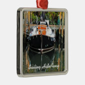 Flicka Sailboat Reflection Ornament (Rechts)