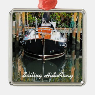Flicka Sailboat Reflection Ornament