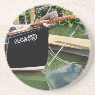 Flicka Sailboot Bow Sprit Sandstone Onderzetter