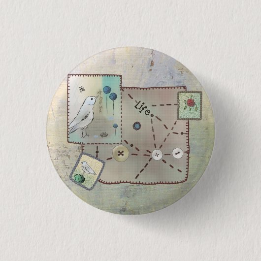 Flicken Ronde Button 3,2 Cm (Voorkant)