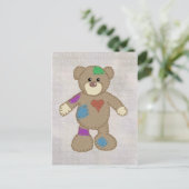 Flickenteddy Briefkaart (Staand voorkant)