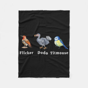 Flicker Dodo Titmouse Fleece Deken