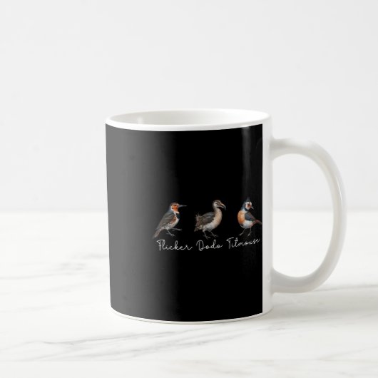 Flicker Dodo Titmouse Funny Bird Clever Birdwatche Koffiemok (Rechts)