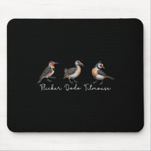 Flicker Dodo Titmouse Funny Bird Clever Birdwatche Muismat